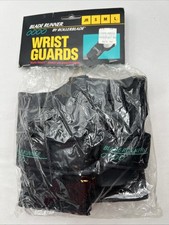 NOS Vintage Rollerblade WRIST GUARDS Blade Runner Adult Large Retro Black Teal