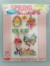 'SPRING' Acrylic Stamp Set, Crafts Beautiful, Sharon Bennett