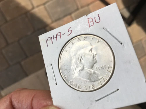 1949-S Franklin Half Dollar Key Date Silver Coin Choice/Gem BU FULL Bell Lines