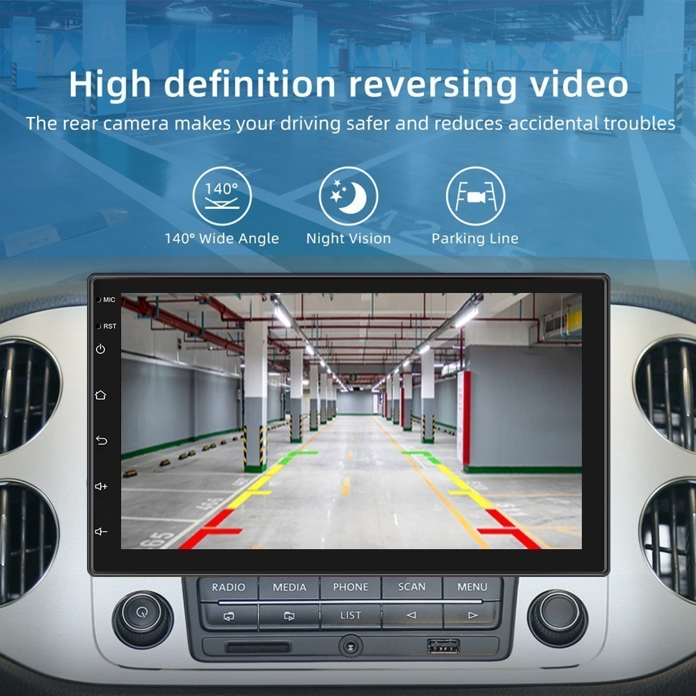 7" Double Din Car Stereo Apple/Android Auto MP5 Player Radio Bluetooth USB BT FM