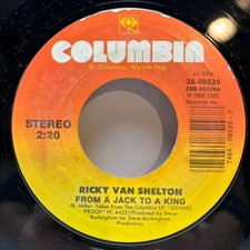 Ricky Van Shelton - From a Jack to a King / The Picture - 1988 Vinyl 7" - VG