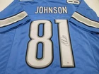 Calvin Johnson Detroit Lions Signed Football Jersey COA