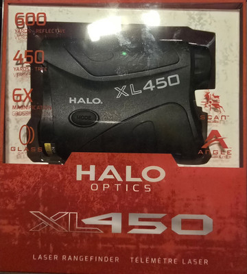 Halo XL450 Range Finder, 450 Yard laser range finder for rifle and bow huntin...