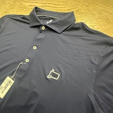 Johnnie-O Huronn Featherweight Polo SIZE M Navy 00358-MP-PO-C3