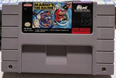 Mario's Time Machine SNES Game Only No Box