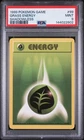 1999 POKEMON BASE SET SHADOWLESS #99 GRASS ENERGY PSA 9