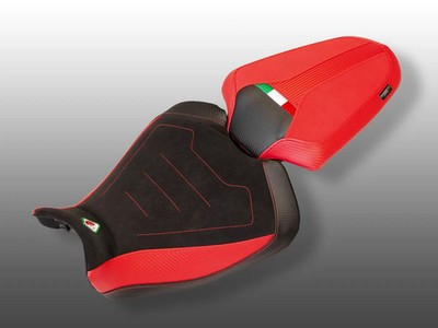 Komfort-sitzbezug Schwarz Rot Ducabike DBK Fur Ducati Monster 937 2021 > 2024