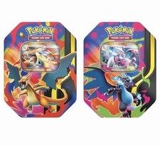 Pokemon TCG Mega Charizard Tin Sealed Set Of 2 Preorder ENGLISH