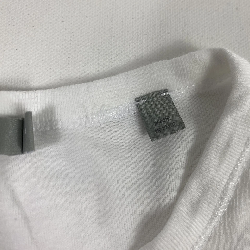 Vince Shirt Womens Medium White Pima Cotton Crewneck Short Sleeve Tee T-Shirt - Image 2 of 4