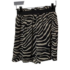 H M zebra print chiffon skirt small