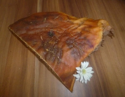 1 Kg RINDERKOPFHAUTPLATTEN getrocknet langer Kauspaß Kausnack24 Hundesnack