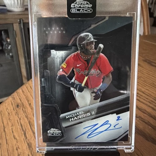 2026 Topps Chrome Black Michael Harris II Chrome Black Autographs (Raw)