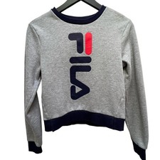 FILA Youth Crewneck Fleece Sweatshirt Size L