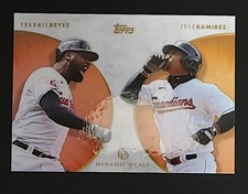 2022 Topps Dynamic Duals Franmil Reyes Jose Ramirez Orange /5