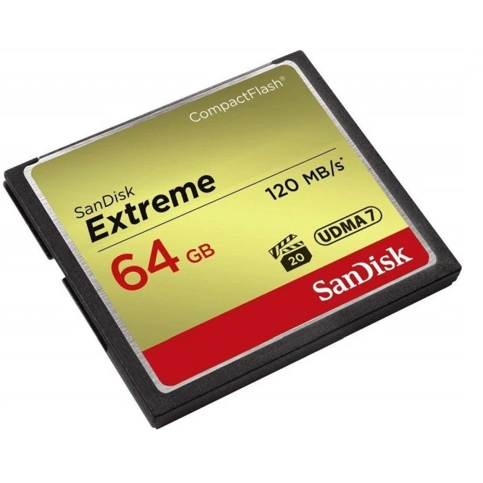 SanDisk Extreme Compact Flash Speicherkarte 64GB / UDMA7 VPG-20 - Bild 2 von 2