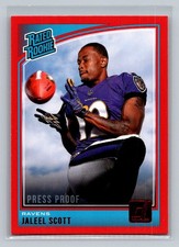 2018 Donruss #331 Jaleel Scott Press Proof Red