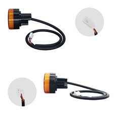 Orange LED Turn Signals for KuKirin A1 Scooter Left Right Pair No Tools Needed