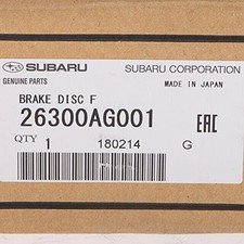 Genuine Subaru Oem 2014-2018 Forester Turbo Front Brake Rotor 26300ag001 17 Inch Genuine Subaru Oem 2014-2018 Forester Turbo Front Brake Rotor 26300ag001 17 Inch