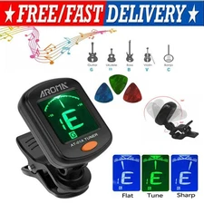 LCD Clip On Chromatic Acoustic Electric Guitar Bass Ukulele Banjo Violin Tuner