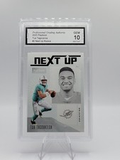 Tua Tagovailoa Rookie Card 2020 Panini Playbook Next Up #2 PGA 10. rookie card picture