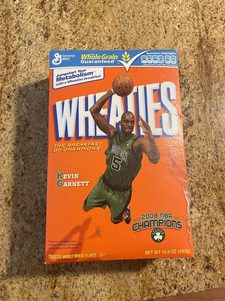 2008 Wheaties Boston Celtics NBA Champions Wheaties Cereal Box
