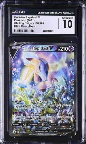 Galarian Rapidash V graded CGC 10 for sale on eBay