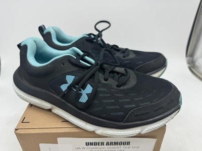 Under Armour Women's Charged Assert 10 Running Shoes Sneakers Black - 10 WIDE