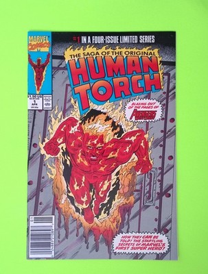 Saga of the Human Torch #1 1990 Marvel Comics Newsstand High Grade X112-99