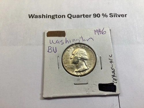New Listing1946 Washington Silver Quarter in BU+ Condition Philadelphia Mint 11142541cd