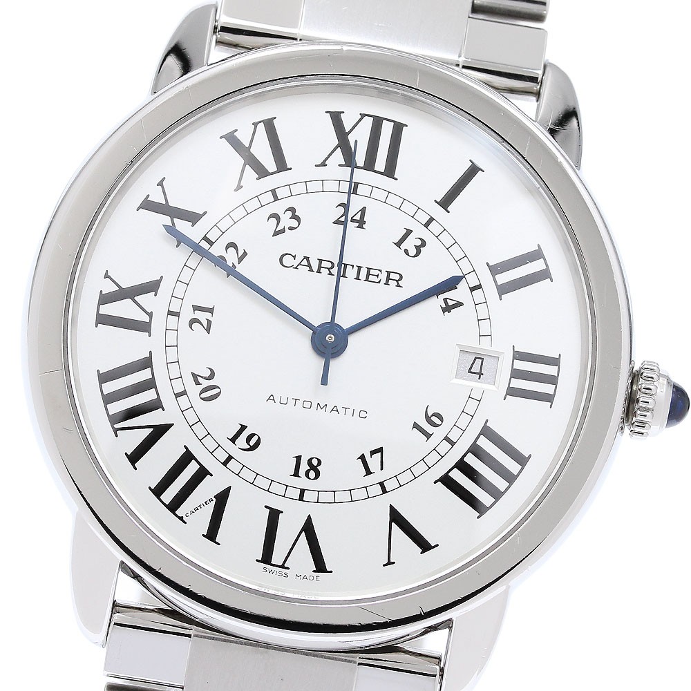 CARTIER W6701011 Ronde Solo XL Date Automatic Men's Watch From Japan G1016