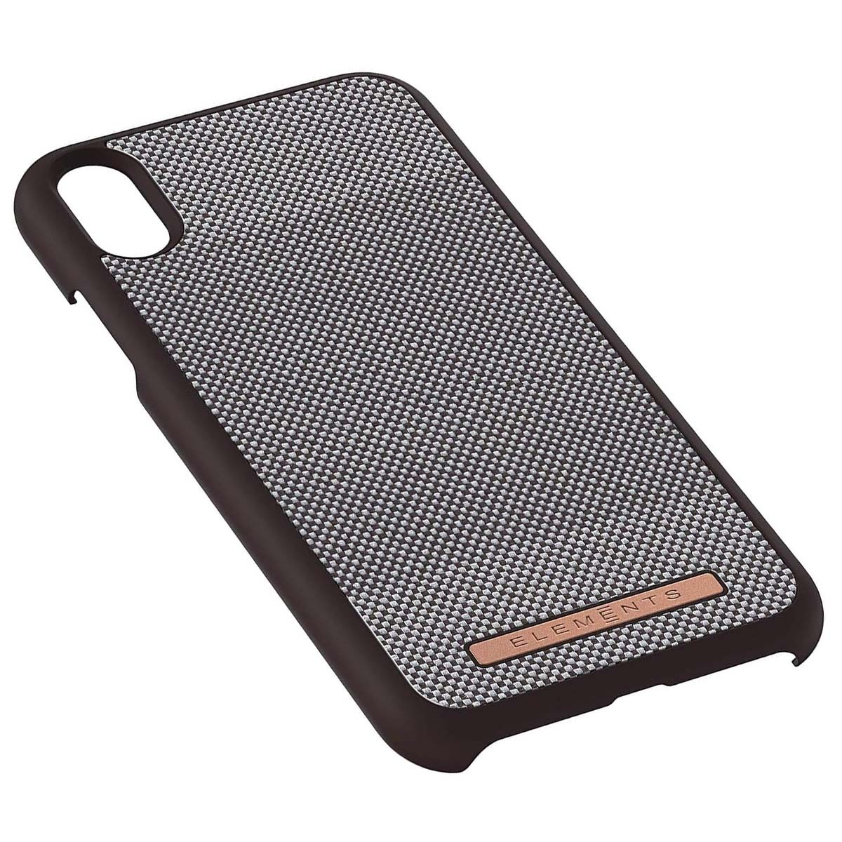 Coque iPhone Xs Max à motif géométrique compatible avec recharge sans fil Magsafe noire