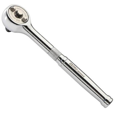 Zero Degree 1/2'' Inch Drive Gearless Ratchet Nickel Plated 1'' Turning Arc 38152