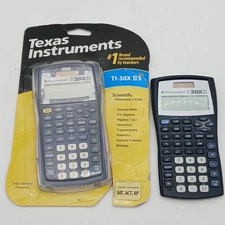 Texas Instruments TI-30XIIS Scientific Calculator Lot of 2 One Used, Working