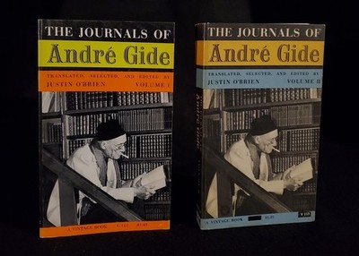 The Journals of Andre Gide Volumes 1 & 2  (1956 PB) Vintage Softcover Book Set