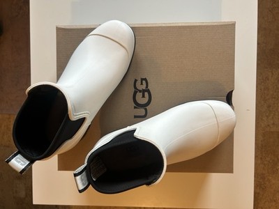 UGG W Droplet Boots Damen Gummistiefel Weiß Gr. 37