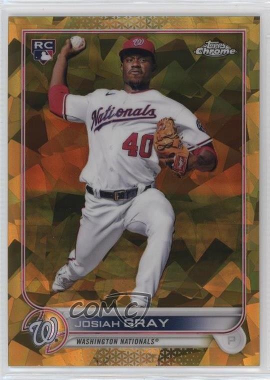 2022 Topps Chrome Sapphire Edition Gold /50 Josiah Gray #43 Rookie RC