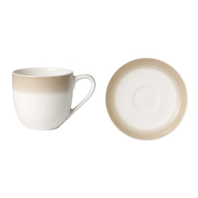 Villeroy & Boch Bunte Life Naturel Coton Tasse Café Espresso Café Avec Piat - Photo 1/2