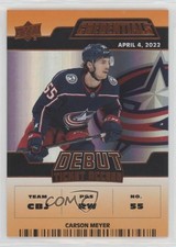 2022 Upper Deck Credentials Debut Ticket Access Orange 1/149 Carson Meyer 03uh