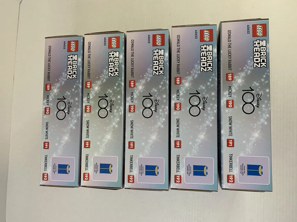 Lot of 5- LEGO BRICKHEADZ Disney 100th Celebration 40622 Sets-All are New Sealed - Image 3 of 4