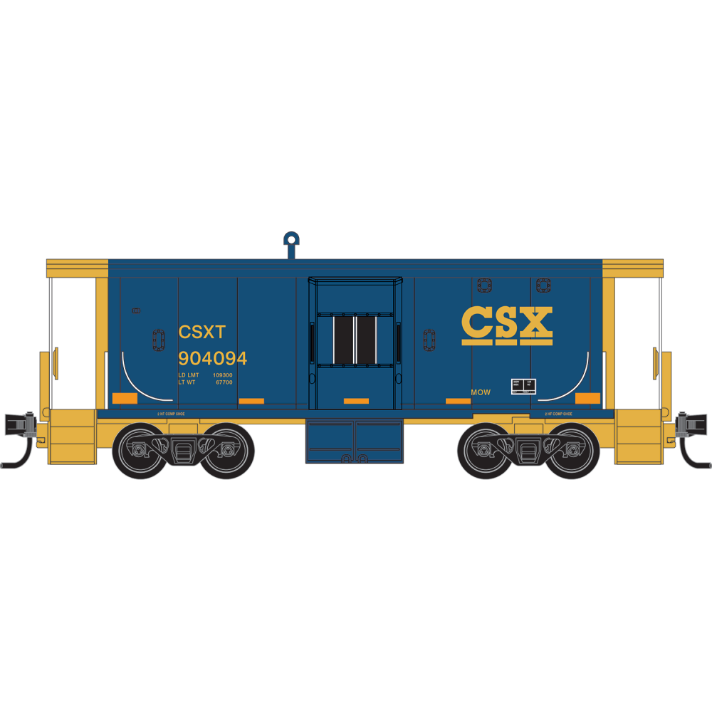 Micro Trains ~ N Scale ~ 31' Bay Window Caboose ~ CSX #904094 ...