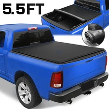5.5FT Soft Roll-up Tonneau Cover for 2007-2025 Toyota Tundra Truck Bed Cover