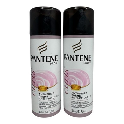 (2) Pantene Pro-V Curls Anti-Frizz Hair Creme Cream 5.1 Oz Pink New Discontinued