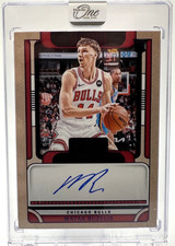 Matas Buzelis 2024-25 Panini One And One 20/35 Auto Purple RC Bulls #RA-BUZ