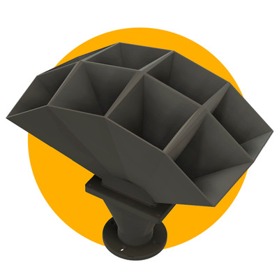 M815 Multicell Horn 15''/8 Cells(PAIR)-500Hz-3D Printed -JBL, Altec compatible