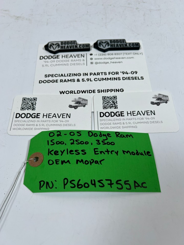 OEM 2002-2005 Dodge Ram 1500-3500 Keyless Entry Receiver Module ...