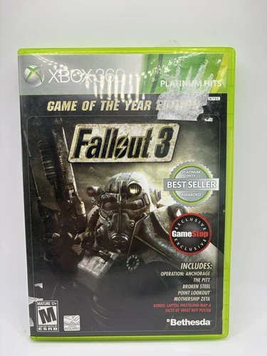 Fallout 3: Game of the Year Edition - Microsoft Xbox 360 Authentic Complete