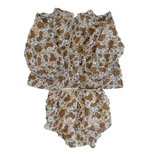 Rylee + Cru Quincy Set Gardenia Toddler Top and Pants 18-24 Months