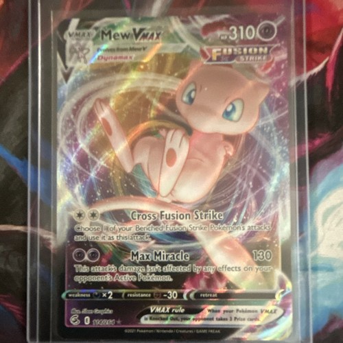 Pokemon TCG Mew VMAX 114/264 Fusion Strike Ultra Rare Full Art Holo EN
