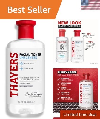 Hydrating Witch Hazel Facial Toner 12 Oz -  & Dermatologist Recommended