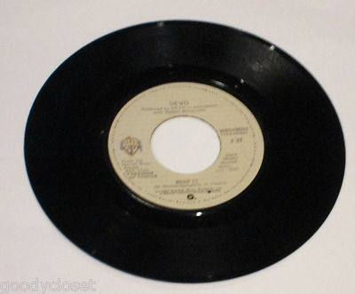 ROCK DEVO WHIP IT 45 RECORD 1980 WARNER BROS WBS49550 VG+